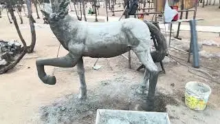 Estou finalizando a turma do folclore de cimento 