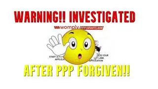 😮WARNING❗ PPP Investigation After Forgiven SBA Paycheck Protection Program Loan Forgiveness IRS DOJ
