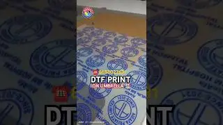 DTF PRINT ON UMBRELLA 🏖️ #UV DTF Printer #Bungas Printing Works #shorts