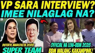 GRABE! INTERVIEW! NAKAKAKILABOT NA BABALA NI SARA DUTERTE?MARCOLETA FOR VP? MARCOS SUPALPAL! 
