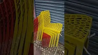 YELLOW & RED CAFE CHAIR #srfurnituresmarrt #cafe #cafechair