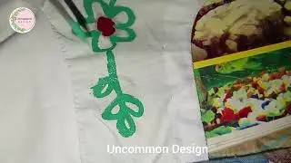 Easy Fabric Painting on Cloth || Dress Painting With Fabric Paint || Simple Hand Painting Design 