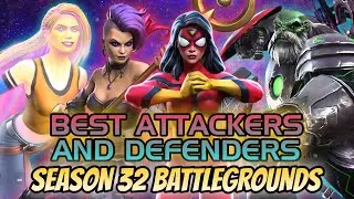 BEST ATTACKERS AND DEFENDERS BATTLEGROUNDS SEASON 32 | VICTORY TRACK | MCOC