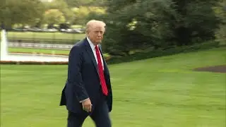Donald Trump arrives at White House after trip to Walter Reed