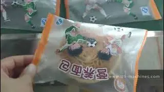 Automatic cake mooncake tray flow pillow bag filling sealing packing machine testing video