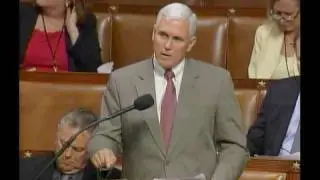 Pence Speaks From House Floor On Bipartisan Iran Resolution