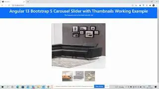 Angular 13 Bootstrap 5 Carousel Slider with Thumbnails Working Example