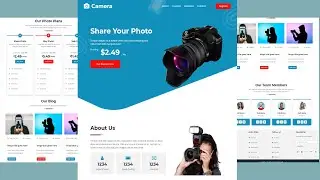 How To Make A Website Using HTML CSS Bootstrap | Camera Website - Website Part   2