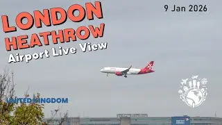 LONDON Heathrow Airport Live Stream – Watch Planes Take Off and Land in Real Time ✈️ 09.01.2026