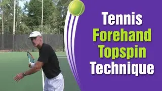 Tennis Forehand Topspin Technique Like The PROS!