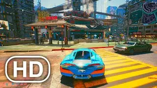 CYBERPUNK 2077 Free Roam Open World Gameplay (Police Chase,Combat)