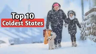 TOP 10 Coldest States in USA 2024 | Coldest States 🥶