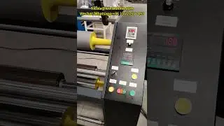 Wintech 800MM Semi Automatic Hand Roll Stretch Film Slitting and Rewinding Machine