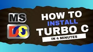 How to install Turbo C compiler in 4 minutes!!! - Intelle Learn | Turbo C compiler |