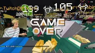 XQC MUERE POR DA&Ntilde;O DE CAIDA | SQUIDCRAFT GAME 2
