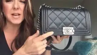 Updated wear & tear of my Chanel Le Boy bag in calfskin