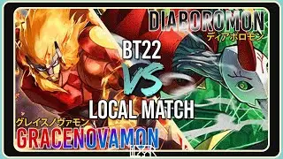 GraceNovamon vs Diaboromon [Digimon TCG BT22 Local FINALS] Match Commentary