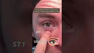 3 Acupressure Points to Refresh & Protect Your Eyes (TCM 👁️) Spend a minute or so on each side,