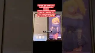 Had the new Grok waifu talk to Claude voice mode!  #grok #waifu #grokwaifu #grok4 #claude #ai #sf