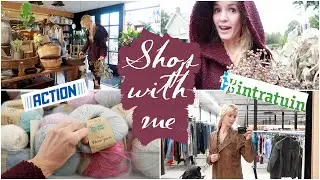 SHOP with me for NEWBORN baby PHOTOSHOOT props AUTUMN 2020 - ACTION intratuin THRIFTING shoplog