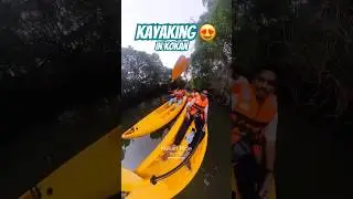 Abb ayega asli maza kayaking ka😍💥 #shortsviral #kayaking #khavnebeach #kokanride #shortsfeed