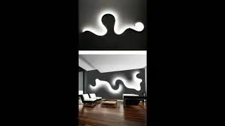 Dark Grey Home Decor With Warm LED Lighting