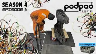 Wiring on the MTLB Not-A-Tank project ✂️🔨🔥⛏️ and first test.  Podpadstudios season 4 episode 3
