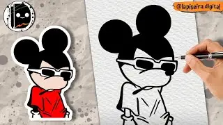 Como desenhar mickey estilo cria  passo a passo