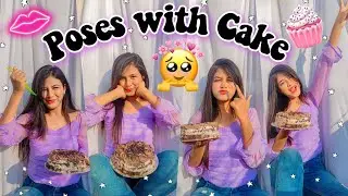 Birthday Poses with Cake 🎂| Birthday Poses for girls | Creative Ragini #birthdaypose #posewithcake