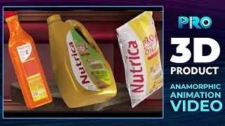 Nutrica 3D Anamorphic Prouduct Launch animation
