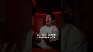 Engineering VS Business Students doing Homework