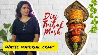 Tribal mask making / Tribal mask making with plastic bottle / Tribal mask making ideas #roomdecor