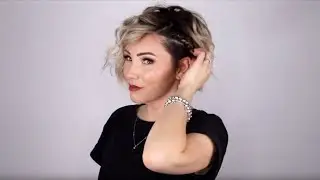 Aveda How-To | Curls and Accent Braid Short Hair Tutorial with Chloe Brown