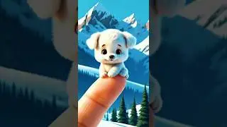 WORLD&rsquo;S TINIEST PUPPY? 🐶❄️ | ADORABLE FINGER-SIZED DOG IN SNOWY MOUNTAINS!#shorts