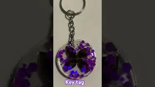 මම හදපු දම් පාට key tag එක😃 # #yomali #key #keytag #rasin #resin #resinart #shorts