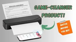 M833 Portable Thermal Printer Review | The Best Inkless Printer for On-the-Go Printing?