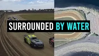 Visiting the speedway track surrounded by water | Dirt Diaries NZ