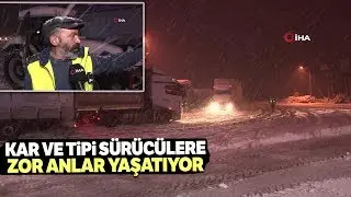 Erzincan'da Ulaşıma Kar ve Tipi Engeli