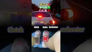 manual car stopping technique nobody gets right #drivingtips #manualcar #automotive