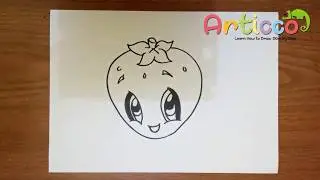 How to Draw Strawberry Kiss Shopkins Step by Step