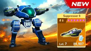 NEW WEAPON Suppressor 8 + Lancer - Mech Arena