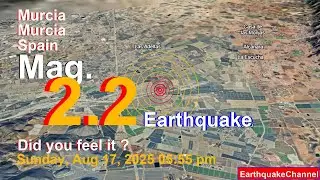 14 km South of Lorca, Murcia, Spain Earthquake today now