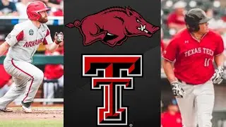 #5 Arkansas vs #8 Texas Tech College World Series Elimination Game | College Baseball Highlights