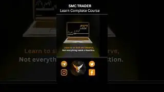 Learn to sit back and observe, Not everything needs a reaction. #creative #smc #forex #whitefalconfx