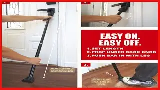 SECURITYMAN 2-in-1 Door Security Bar & Sliding Door Security Bar - Door Jammer Constructed