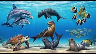 Learn Names of Sea Animal Families for Kids | Ocean Family Bonds 🐬👩&zwj;👧Kids Education