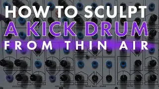 Creating a kick drum on a Serge modular synthesizer