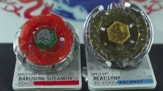 EPIC Battle Beat Lynx AD145WD VS Bakushin Susanow 90WF (Beyblade Metal Fury Hasbro) HD! AWESOME