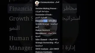 الانجليزية في الاعمال | سلسلة مجموعة كلمات إنجليزية مترجم الى العربية الجزء 13 | English for Busine