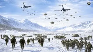 Tensions Rise! Elite U.S. Paratroopers Deploy from C-17 in Extreme Arctic Conditions